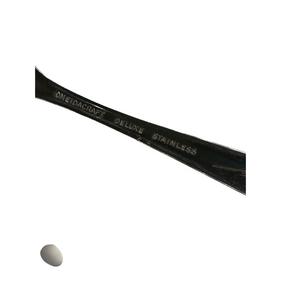 Oneida Deluxe Stainless Steel Serving, Teaspoon Set flatware glossy Lasting Rose - Picture 4 of 5